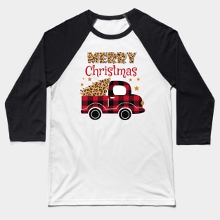 Merry Christmas Truck Baseball T-Shirt